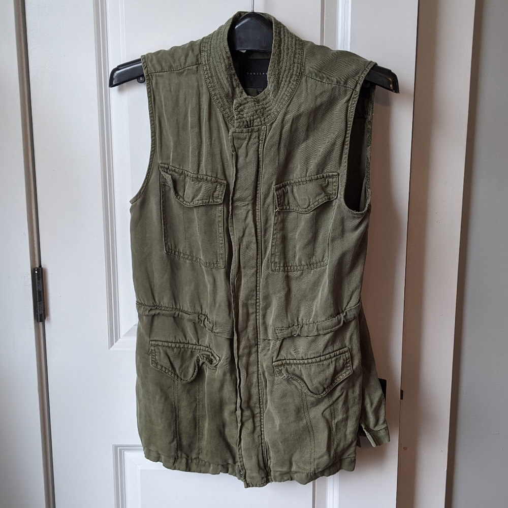 Sanctuary army green vest